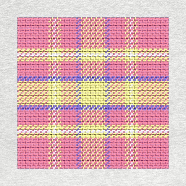 Pink pattern Scottish tartan by kavalenkava